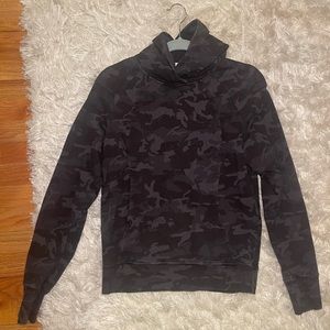 Lululemon Black Camo Hoodie Sweatshirt
